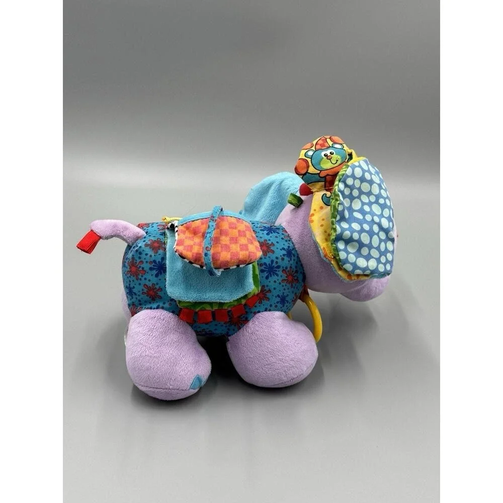 Infantino Purple Elephant Plush Activity Toy 10